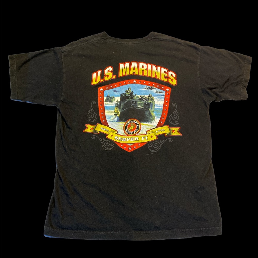 Vintage Bayside Marines T-Shirt (Size: Large)
